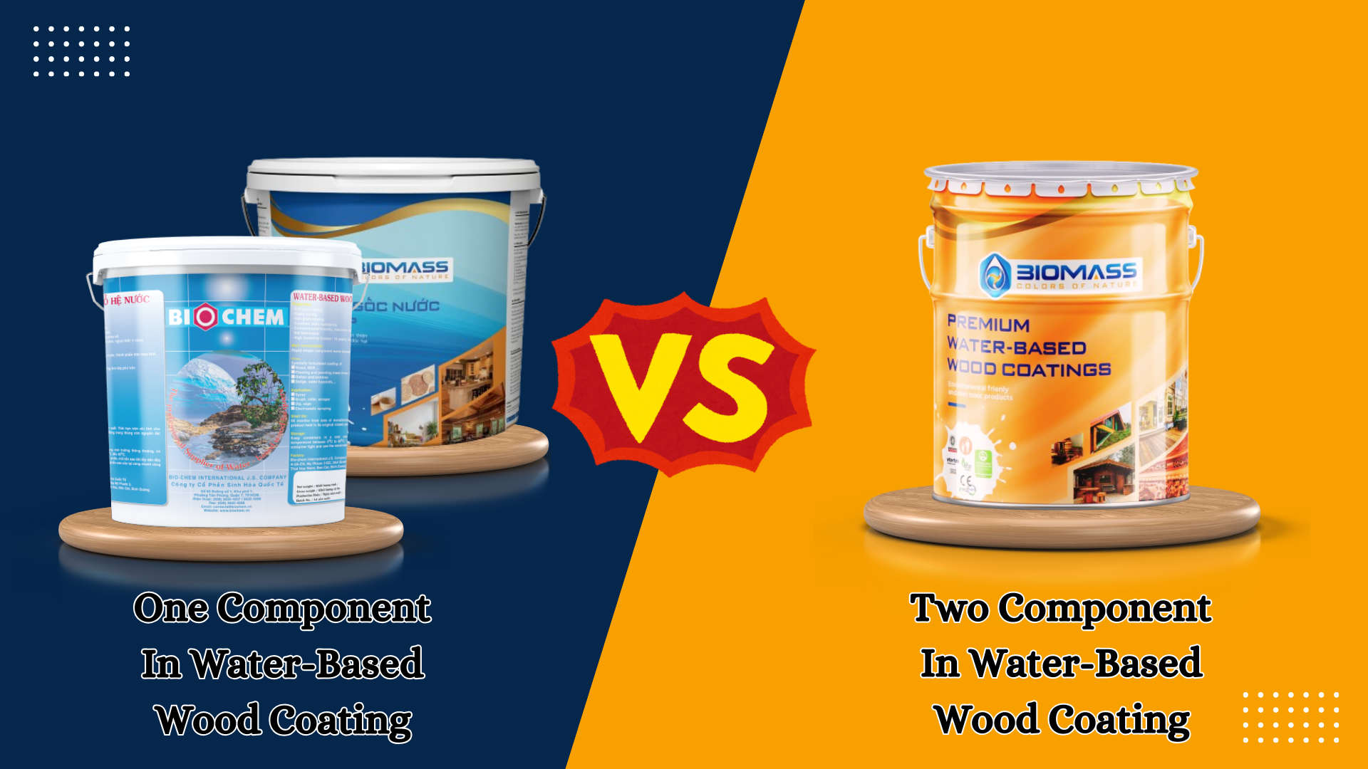Water-based wood coatings-One component and two component